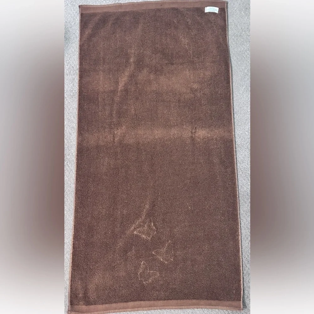 Vintage Matrex Embroidered Butterfly 3 Piece Towel Set MCM